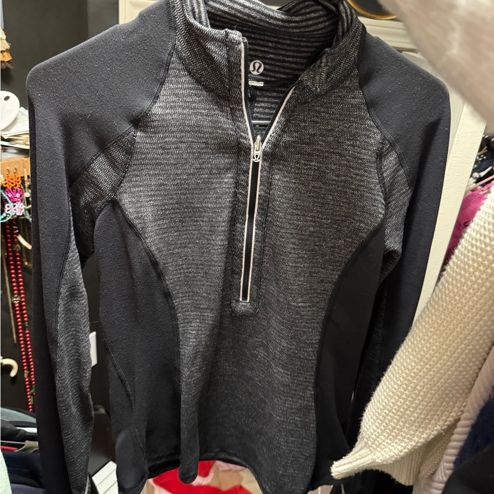 Lululemon Athletica Charcoal Half-Zip Pullover
